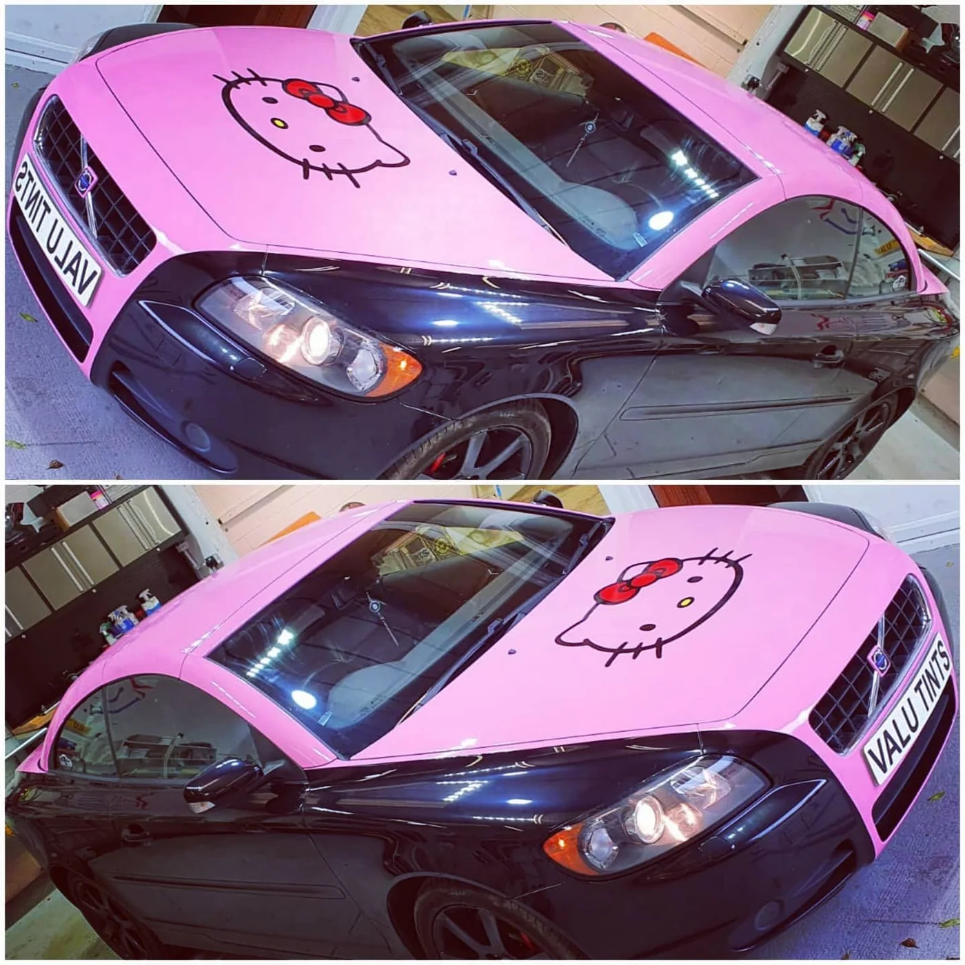 Hello Kitty partial wrap completed by Valu Tints