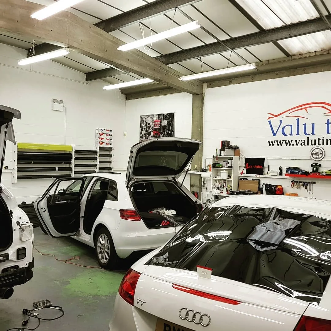 Valu Tints workshop working bay in Aylesbury
